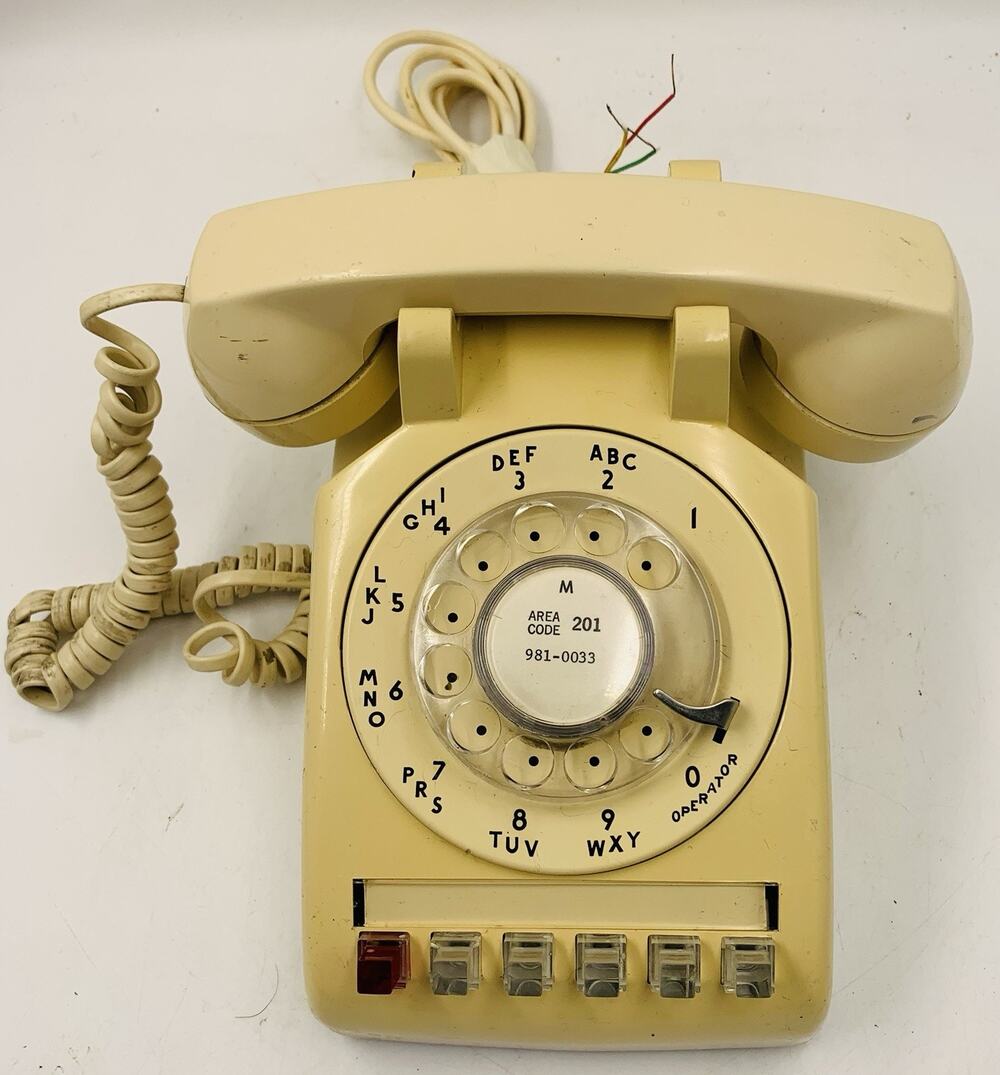 Western Electric 564 Cream Ivory 6 Button Multiline Desktop Phone Rare!